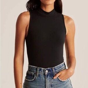 Abercrombie & Fitch Mock Neck Bodysuit